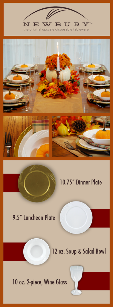 Celebrate in style, with disposable dinnerware