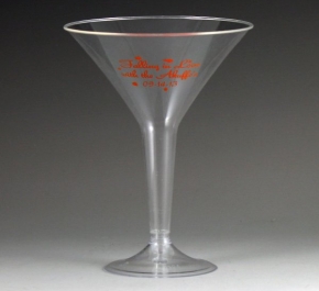 plastic martini glass