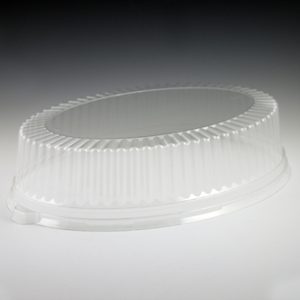 Maryland Plastics Clear Oval Plastic Serving Platter, 21 x 14