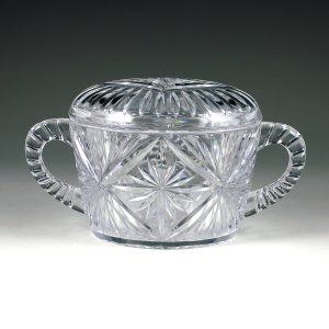 Crystalware Crystal Cut Sugar Bowl