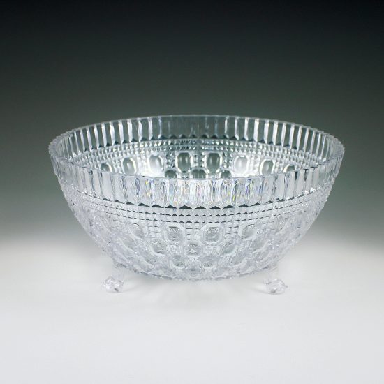 2 qt. Crystalware Crystal Cut Footed Bowl