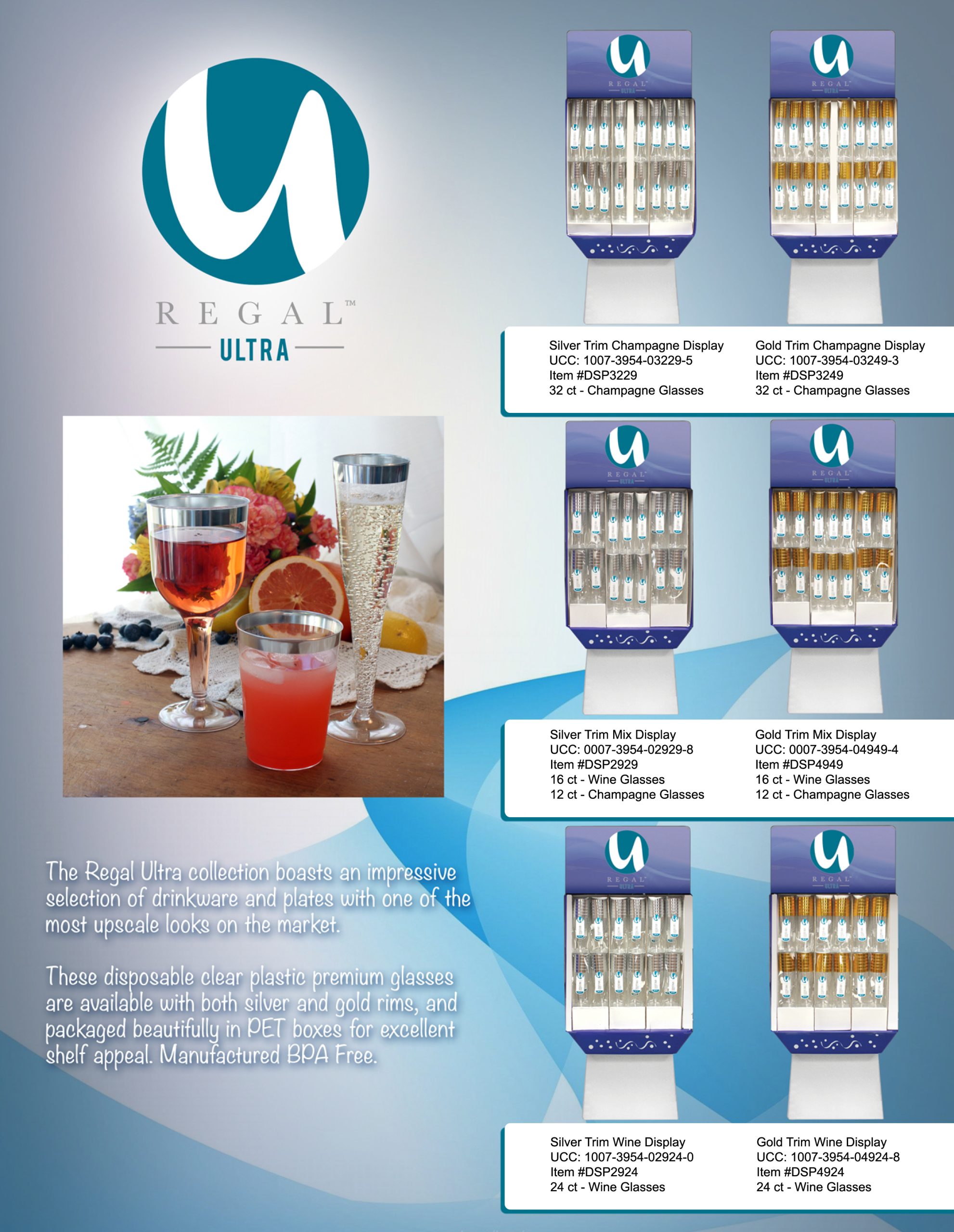 Regal Ultra Drinkware Display Sheet